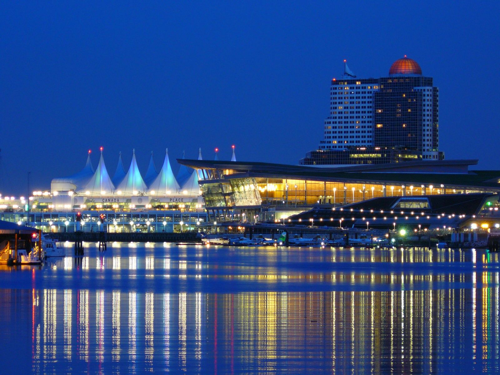 The Vancouver Convention Centre is stunning at night.