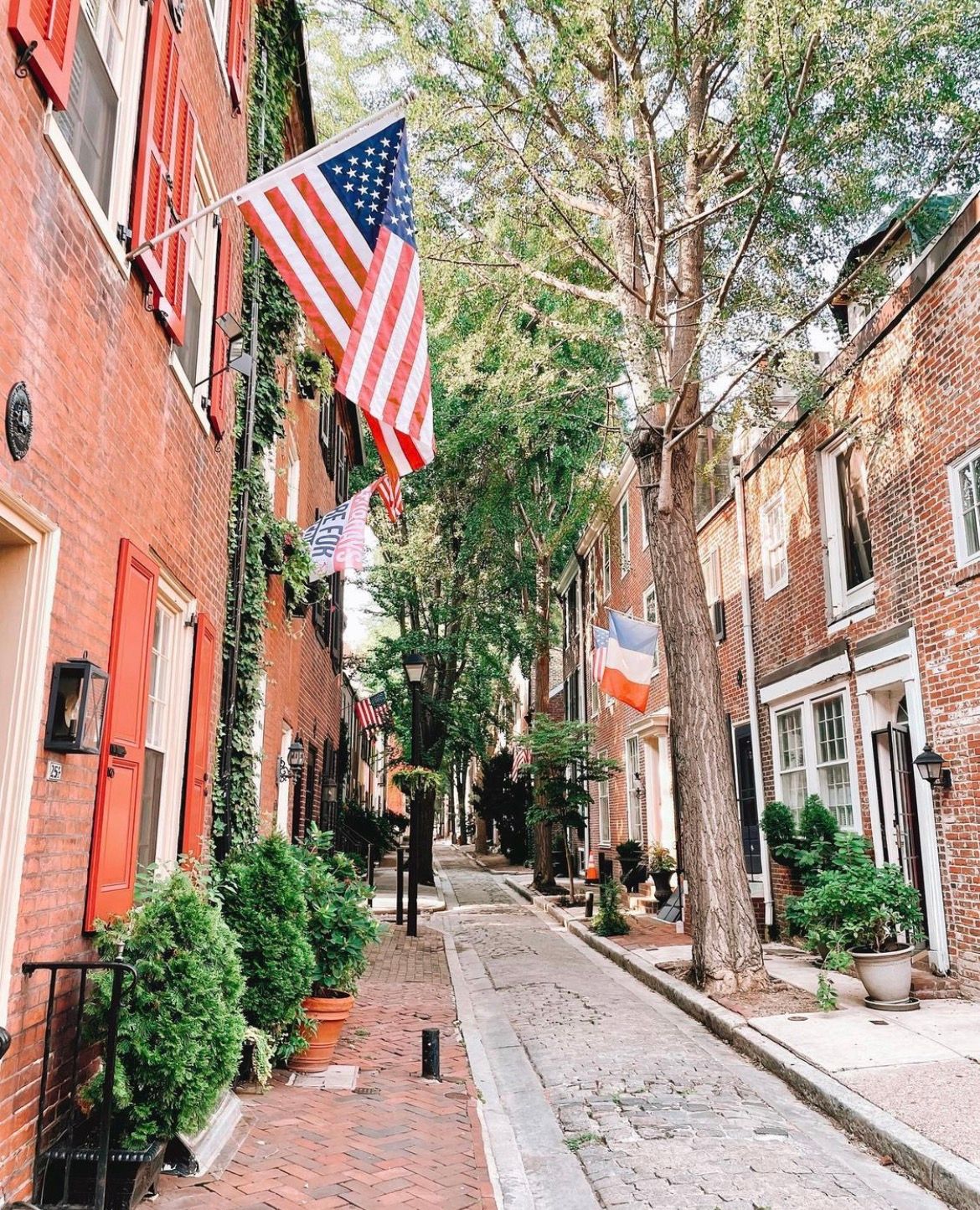 Our very colonial street in Philadelphia