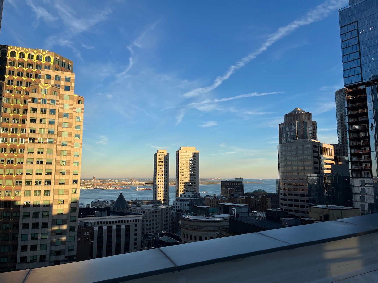 View from the rooftop area of our offices in Boston, MA.