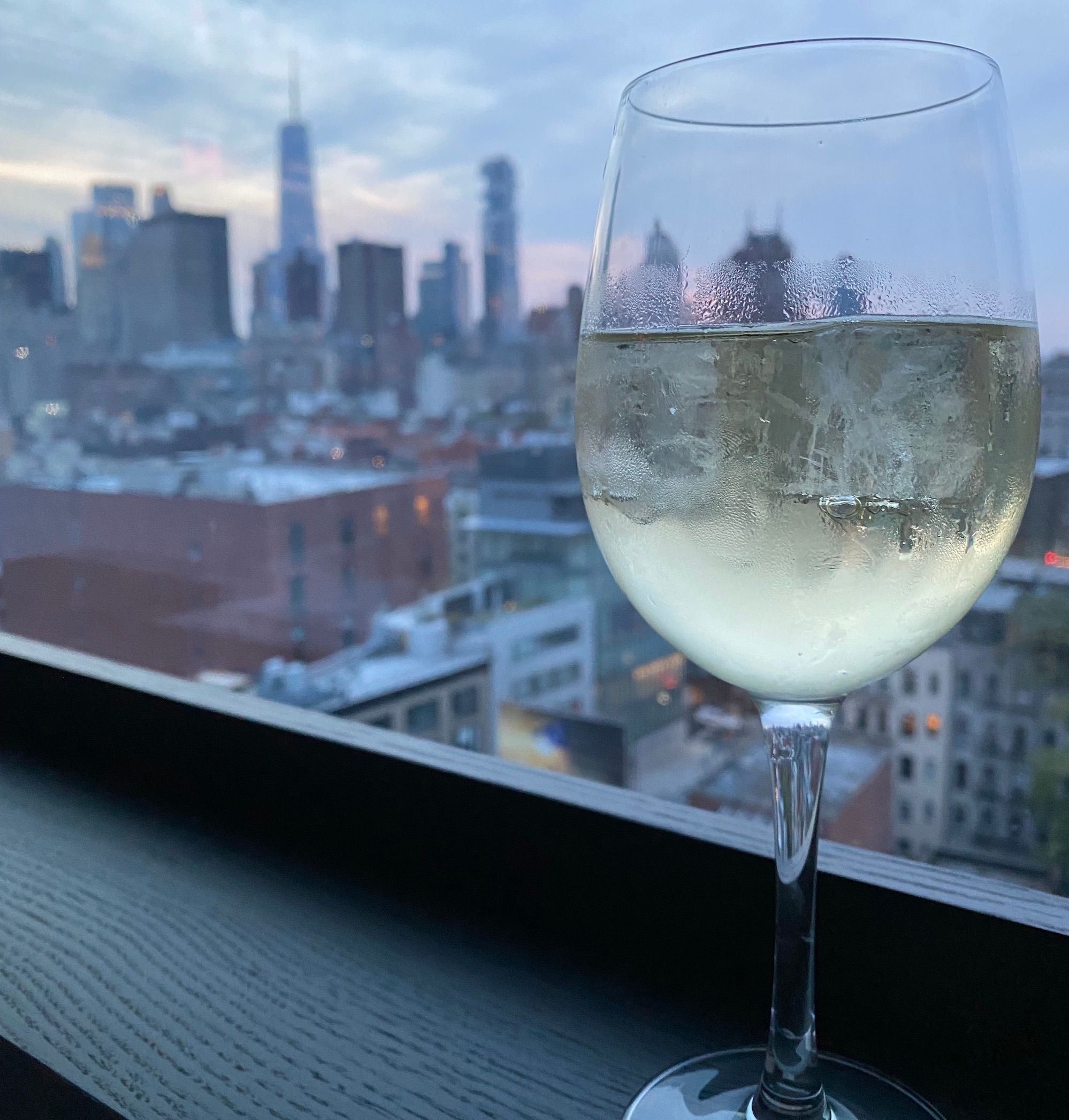 Dessert with a view in The Bowery